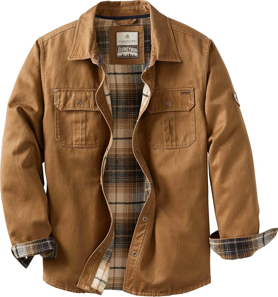 Legendary Whitetails Journeyman Shirt Jacket, Flannel Lined